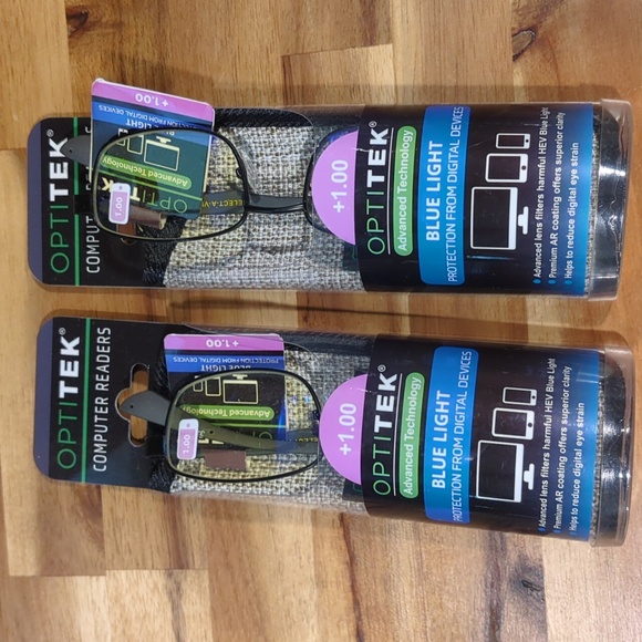 Optitek +1.00 Blue light Advanced technology readers A21 NWT - Picture 3 of 11